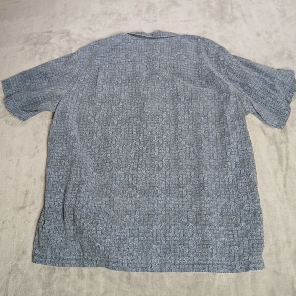 Lot Of 2 LL Bean Shirt Mens XL Loop Collar Bamboo Buttons Camp Aztec Inca Tribal - Picture 7 of 10